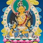 手绘天然矿物颜料财源天母唐卡挂画 客厅玄关招财保平安藏式佛像画
