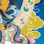 手绘天然矿物颜料财源天母唐卡挂画 客厅玄关招财保平安藏式佛像画 - 图片 4